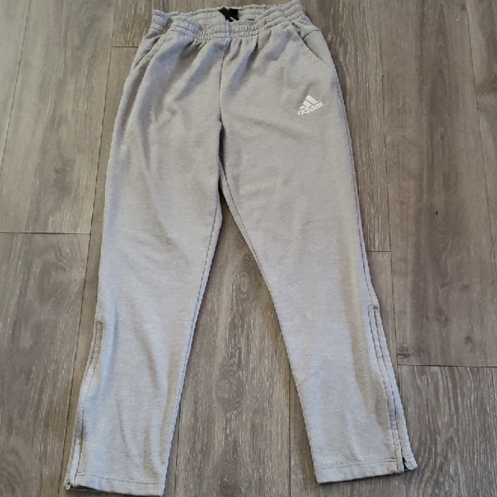 Adidas Gray Sweatpants Soft Cotton Blend Joggers
